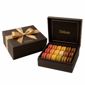 Coffret macarons prestige 24 pièces – Deluxe Macaron